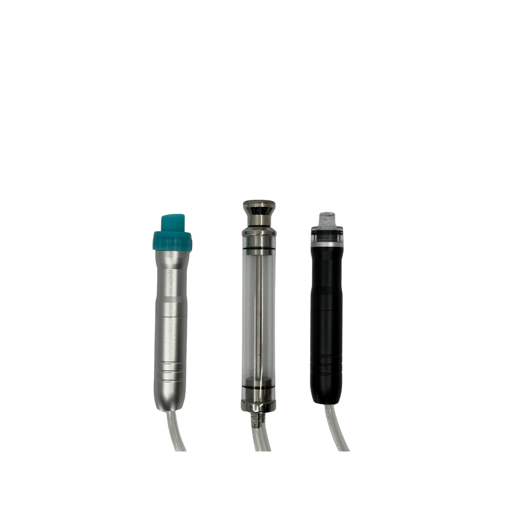 Hydradermabrasion and hydrofacial handpieces for the Claraderm professional facial machine